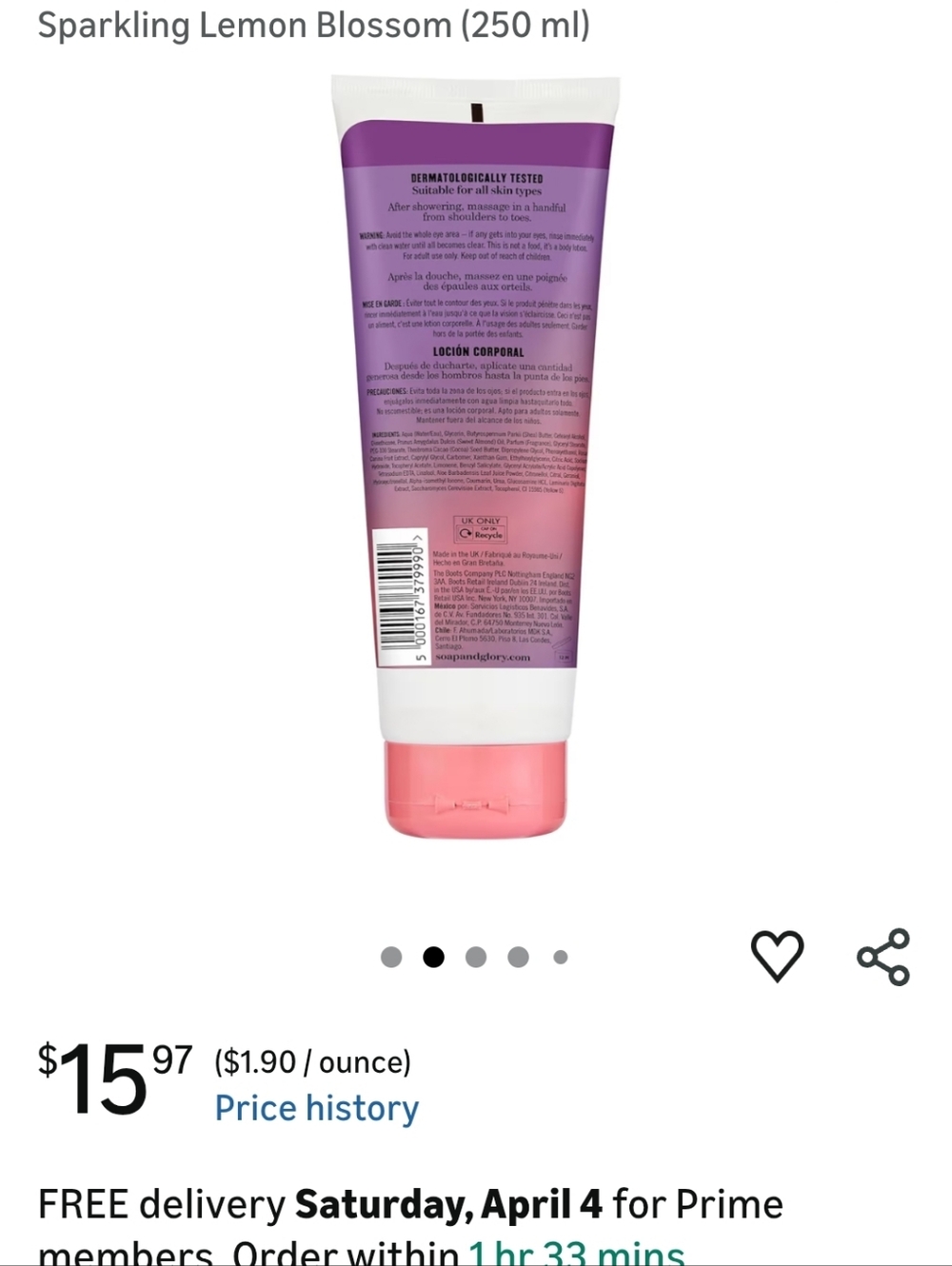 Soap & Glory Fresh As Fig Limited Edition Set (Scrub & Lotion) - Picture 4 of 13